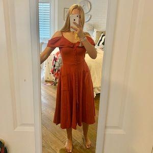 Joyfolie Auburn Red Dress (Womens S)
